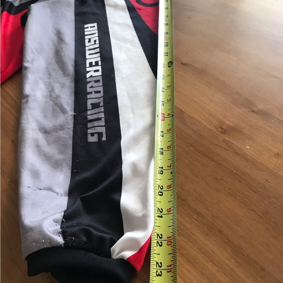 ANSWER RACING MX MOTO JERSEY MENS X-LARGE BLACK RED WHITE - Picture 7 of 11